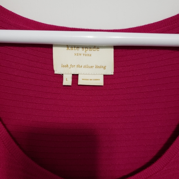 Kate Spade Hot Pink Large Knit Dress - Picture 3 of 3